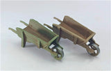 2 Wooden Wheelbarrows - Empty