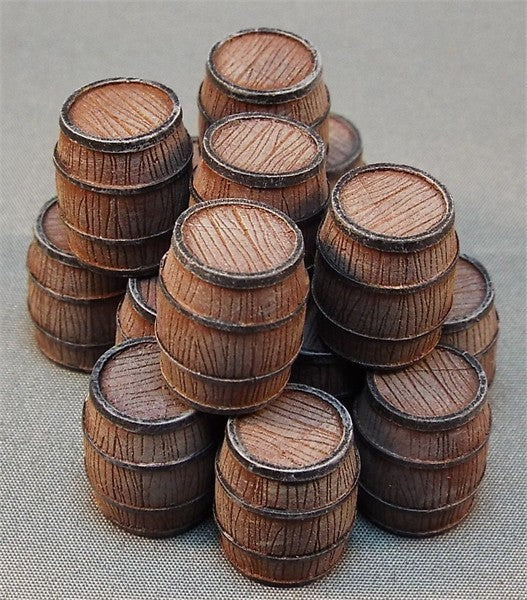 Small Wooden Barrels (Resin)
