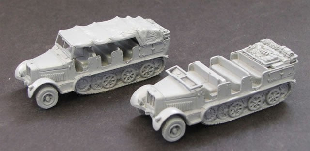Sdkfz 7 8 ton Artillery Tractor. 1 supplied - picture shows assembly options