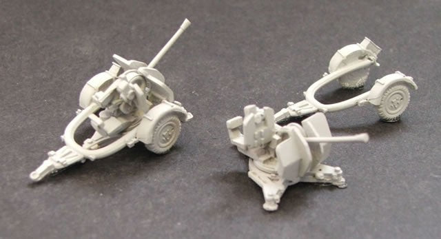 20mm Flak 38 (Towed) (x2) - Can be assembled towed or firing