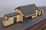 Corrugated waiting shelter