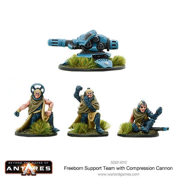 Freeborn Support team with Compression Cannon