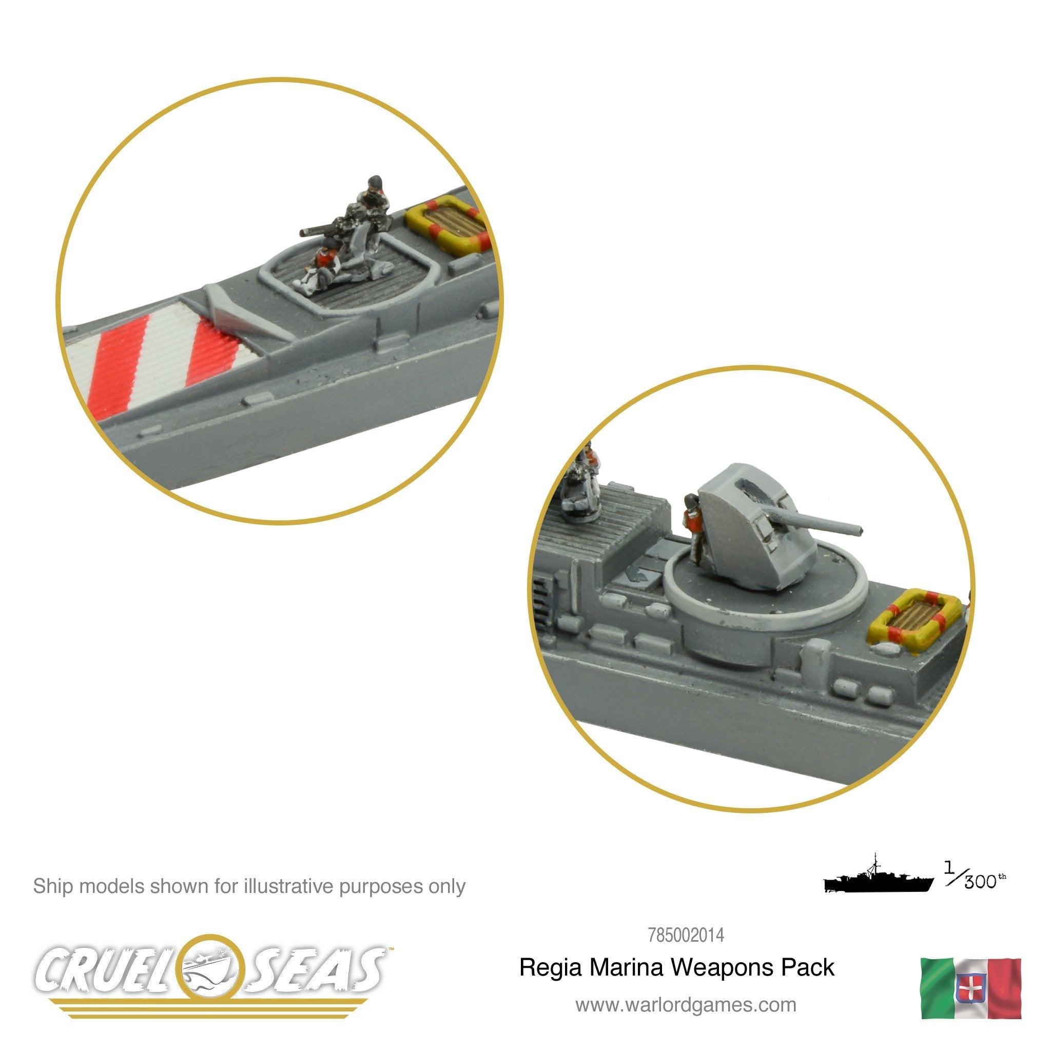 Cruel Seas Regia Marina weapons pack