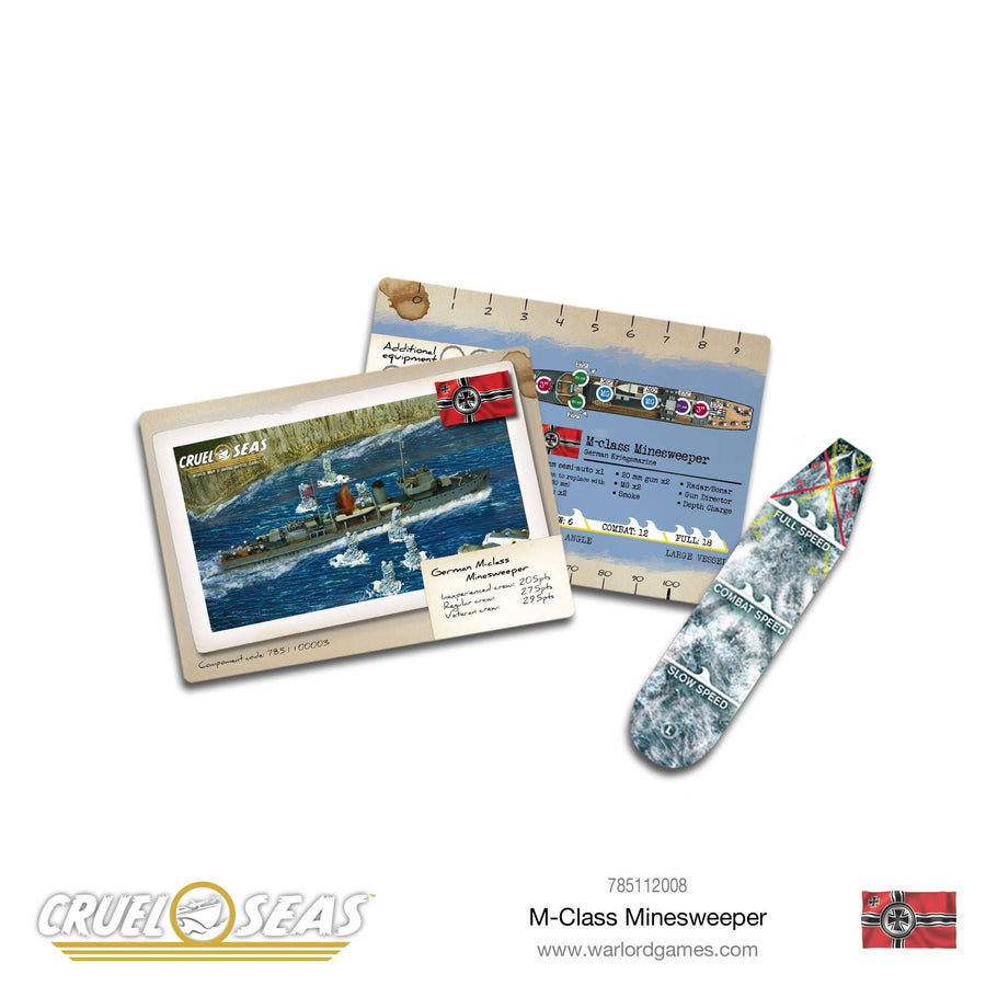 Warlord Games Cruel Seas Erweiterung: Deutsche Kriegsmarine Flotte – Tabletop-Miniaturenspiel 1:300