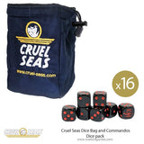 Cruel Seas Dice Bag and Commandos Dice pack