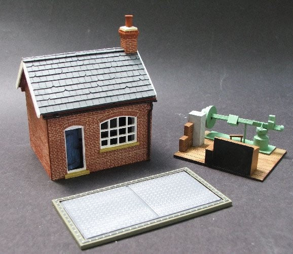 Brick Built Weigh Bridge Set complete with office furniture & machinery