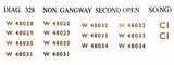 Diag. 328 Non Gangway Second Open SO(NG) Decal (2 Pack)