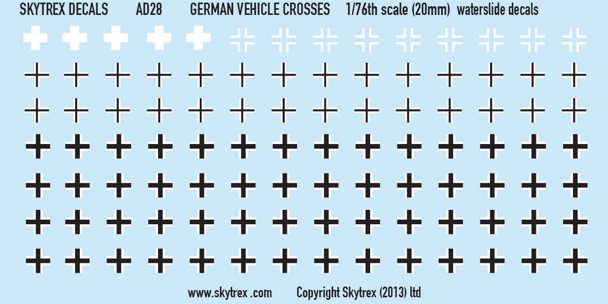 German Vehicle Crosses (20mm) *NEW*