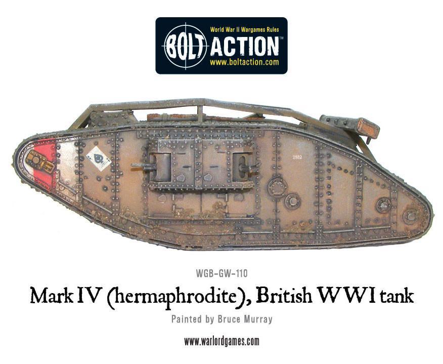 Mark IV (Hermaphrodite) British WWI Tank