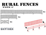 *New* Assorted Panelled Fences (28mm)